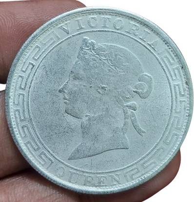 RB COINS 1 Dollar (1867) Victoria Queen Hong Kong Pack of 1 Extremely Rare Silver Coin Coin Bank