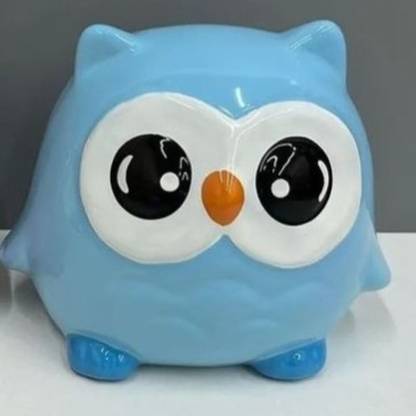 Satyam Kraft 1 pcs Owl Model Piggy Bank Money Collecting Box Birthday Gifts,Room decor Coin Bank