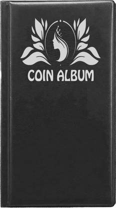 lewano Premium PU Leather Coin Storage Album (150 Coin Capacity) Coin Bank