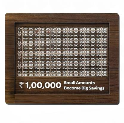 CIRCADIAN 1,00,000 Rupees Money Saving Coin Piggy Bank | Piggy Bank with Easy Tracking Coin Bank