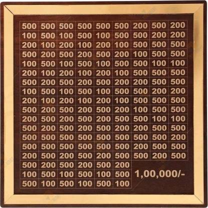 Gojeeva Wooden Money Saving Box|CashSaver MoneyBox with Counting Target|wooden Coin Bank Coin Bank
