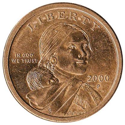 RB COINS One Dollar LIBERTY COIN 2000 United States of America Coin Bank