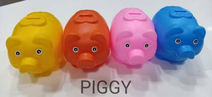 NPS Plastic Unbreakable Piggy Bank, Coin Bank for Children's, Small Size Coin Bank