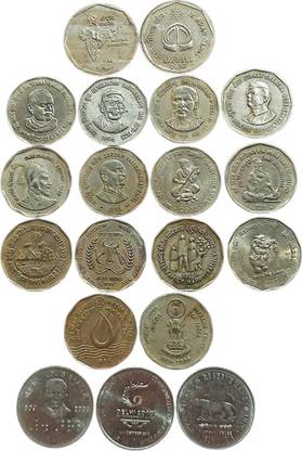 RB COINS 2 RUPEES 19 COIN COMPLETE YEAR WISE FULL SET Coin Bank