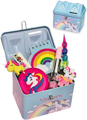 Le Delite uni hut shaped piggy bank coin money saver lock key box Coin Bank