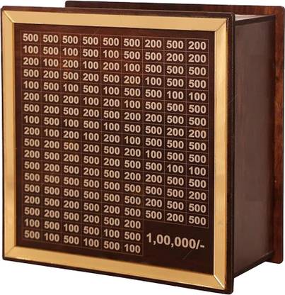FINE WAVE Piggy Bank money Saving Box,Cash Saver Money Box with Counting Target,Piggy Bank Coin Bank