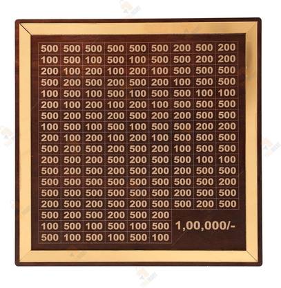 J K INTERNATIONAL Wooden Cash Saver Money Box with Counting Target Coin Bank Coin Bank Coin Bank