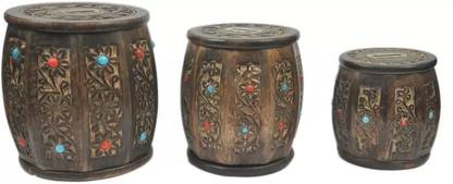 WDL COIN BANK DRUM SHAPE SET OF 3 PCS Coin Bank