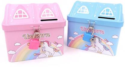 MSN smat gifttop coin bank combo hut shape Coin Bank