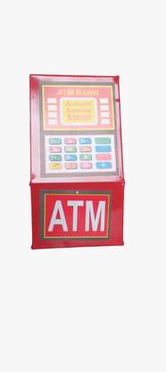 Aastha Atm Style Coin Bank Piggy Bank For KIDS SAVING BANK ATM With 1 Compartment Coin Bank