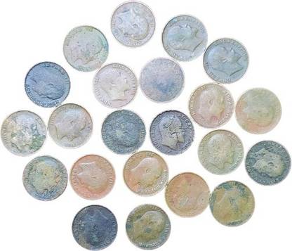 rbf RARE EDWARD VII KING & EMPEROR 1/12 ANNA INDIA 1903 TO 1910 (22) COIN 2.17 GRAM Medieval Coin Collection