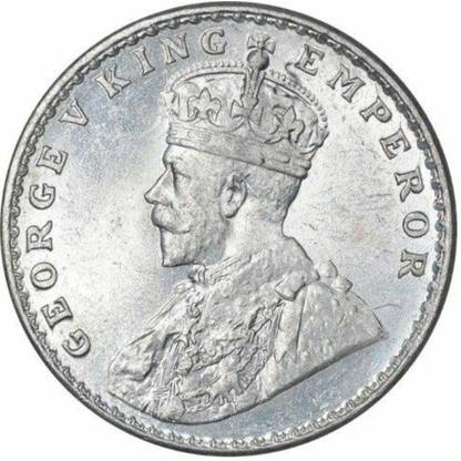 oldcoin British Emperor George King 1919 1 Rupee Coin Collectables Medieval Coin Collection