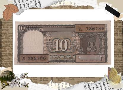 Parvati Heritage Collection 10 Rupee 786786 Special Fancy Serial Number 1 Boat Old Note Collection Modern Coin Collection