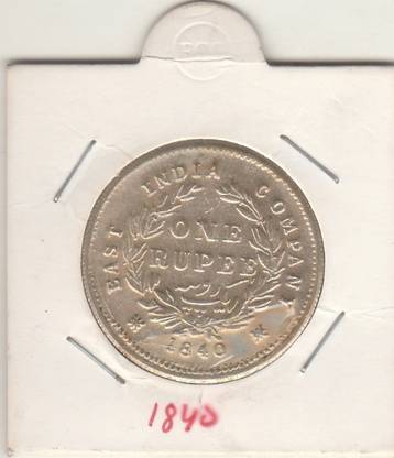 UNIQUE HERITAGE GALLERY ONE RUPEE-1840,VICTORIA QUEEN Medieval Coin Collection