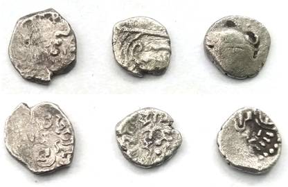Naaz Rare Gupta Dynasty 3 Different Silver Coin Ancient Coin Collection