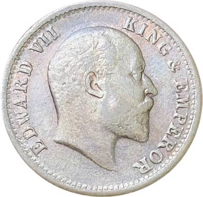 rbf LUCKY ERROR 1/2 Pice - Edward VII King & Emperor 1904 Copper British India Coin Medieval Coin Collection
