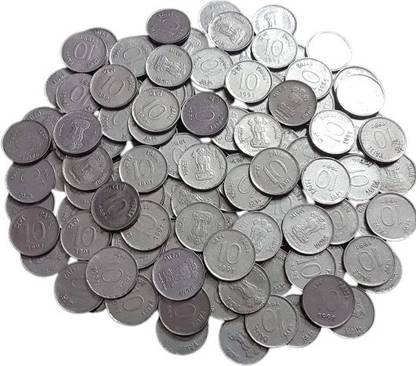 rbf 10 PAISE 1988 TO 1998 STEEL 1.85 GRAM 50 COIN Medieval Coin Collection