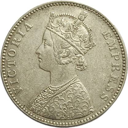 gscollectionshop Victoria One Rupee 1883 Silver Coin Medieval Coin Collection