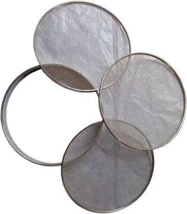 Peramu Traders Ata philatara/Flour Filter with Three Different Filtering Plates or Sievers. Collapsible Strainer
