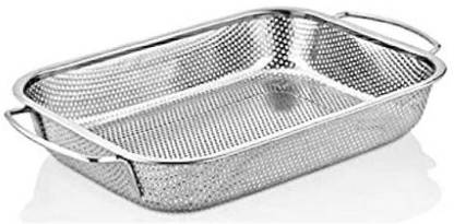 VYATIRANG Rectangle Strainer Stainless Steel mesh Sink Basket Vegetable Fruit Colander Colander
