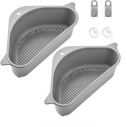 Amulakh Kitchen Triangle Sink Filter Corner Sink Drain Strainer Basket Strainer