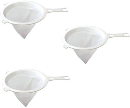 OMPARAS Milk,water,tea Strainer Deep Double Net Plastic Filter Nylon Mesh Strainer