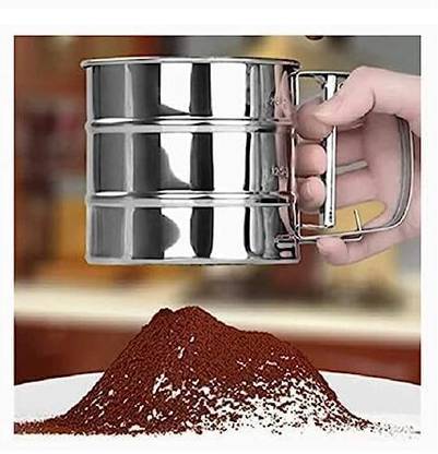 Trendera TRENDERA tainless Steel Manual Flour Sifter- Flour Sifter Strainer
