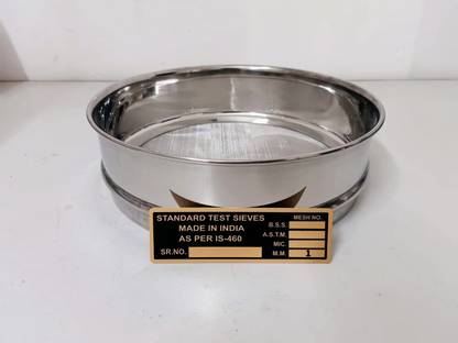 RkIndustries Stainless Steel Frame Test Sieve (Diameter 200mm) Stainless steel Mesh (1 mm) Sieve