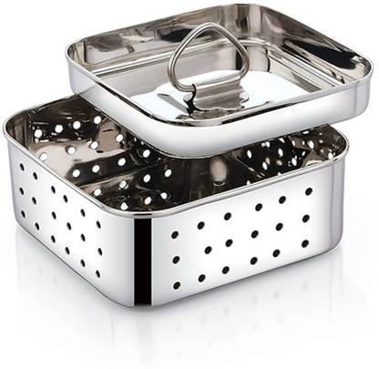 Breyers Stainless Steel Square Shape Indian Paneer/Tofu Press Mould Maker Colander