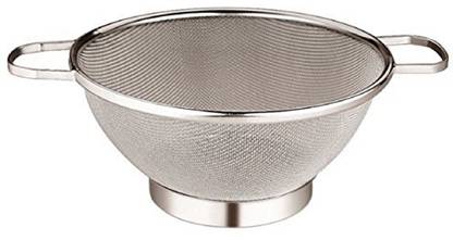 KUBER INDUSTRIES Stainless Steel Double Mesh Fruits/Vegetable Basket Strainer Set of 1 Pc (Code-VB01) Colander