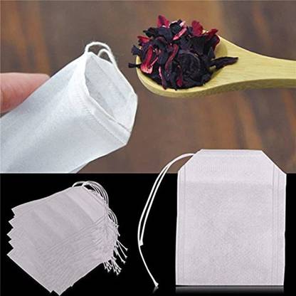 HASTHIP 100 pcs/Lot New Non-Woven Fabrics Empty Tea Bag with String Heal Filter Paper Colander