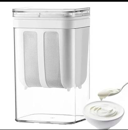 Dktrendspotters Greek Yogurt & Curd Maker – 1100ml Mesh Strainer | BPA-Free Whey Separator Strainer