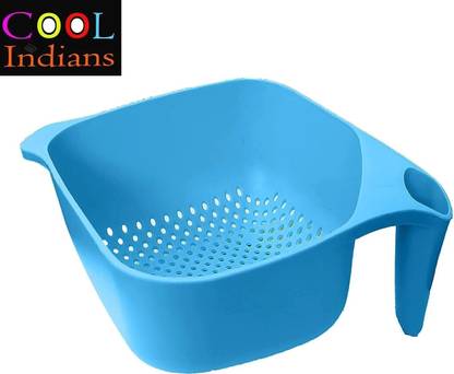 COOL INDIANS new quality Plastic Kitchen Rice Fruits Vegetable Noodles Pasta Washing Bowl Strainer