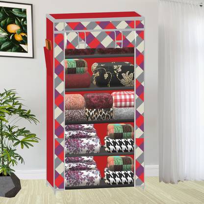 SB07 5 Layer Unique collapsible wardrobe PP Collapsible Wardrobe