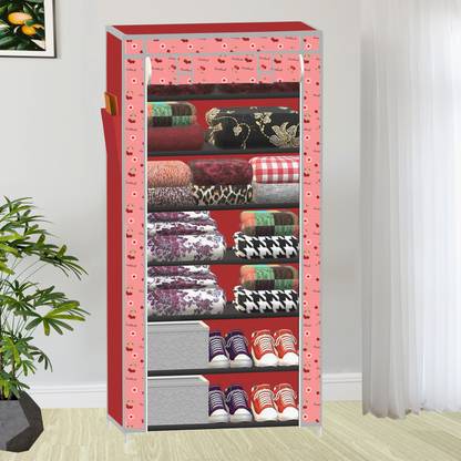 SB07 7 Layer Cloth Organizer with Cover PP Collapsible Wardrobe