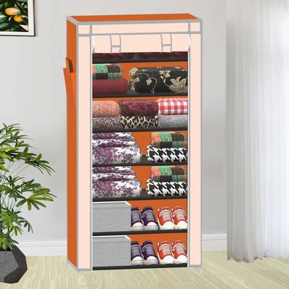 SB07 7 Layer Cloth Organizer with Cover PP Collapsible Wardrobe