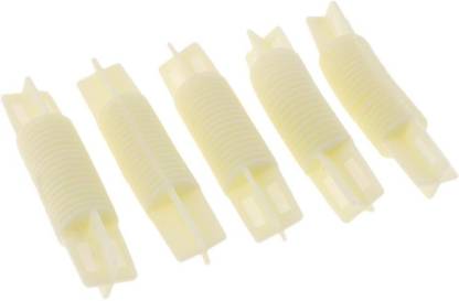 Calandis 5Pieces 26mm/28mm Bay Window Curtain Pole Corner Bend Joint Elbow Connector Beig PVC Collapsible Wardrobe