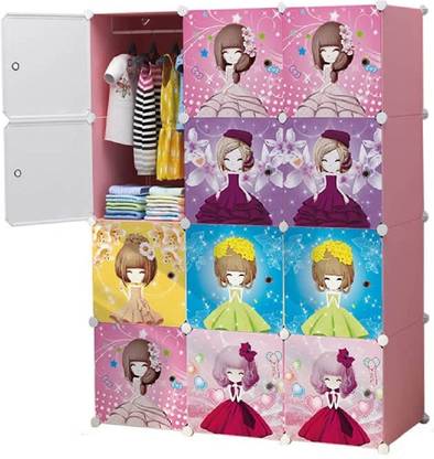 KriShyam ® 12 Door Plastic Sheet Wardrobe PP Collapsible Wardrobe PP Collapsible Wardrobe