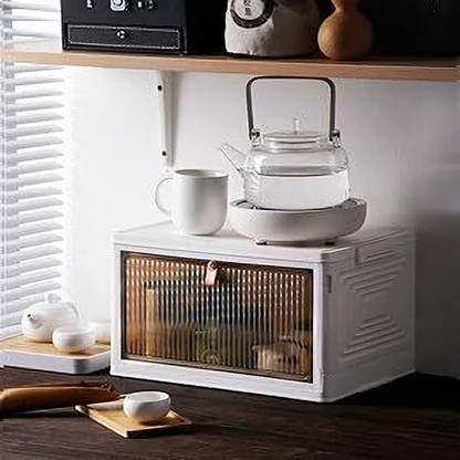 Evrum 1-Shelf Plastic Collapsible Cupboard PC Collapsible Wardrobe