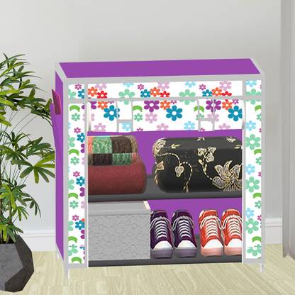 SB07 2 Layer Printed PP Collapsible Wardrobe