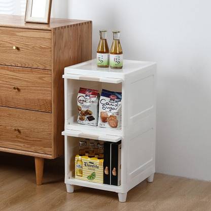 MITOS 2 Tier Cupboard Plastic Wardrobe Storage Wardrobe Cabinet PP Collapsible Wardrobe