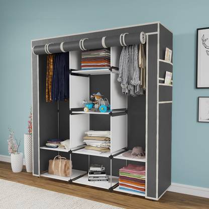 CONTINENTAL 6+2 Shelves Portable 88130 PP Collapsible Wardrobe