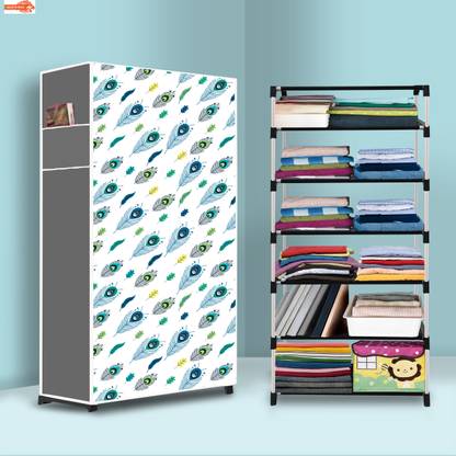 POOWEREST PVC Collapsible Wardrobe