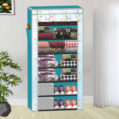 SB07 7 Layer Cloth Organizer with Cover PP Collapsible Wardrobe
