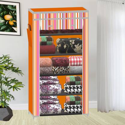 SB07 5 Layer Unique collapsible wardrobe PP Collapsible Wardrobe