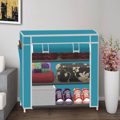 XIVIL 3 Layer 1 Door PP Collapsible Wardrobe