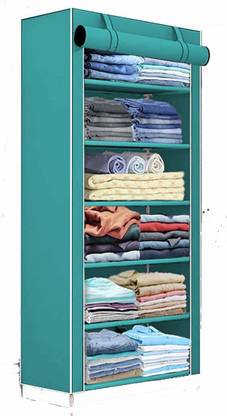 S . K Store Carbon Steel Collapsible Wardrobe