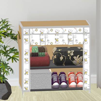 SPIRITED A2 Printed PP Collapsible Wardrobe