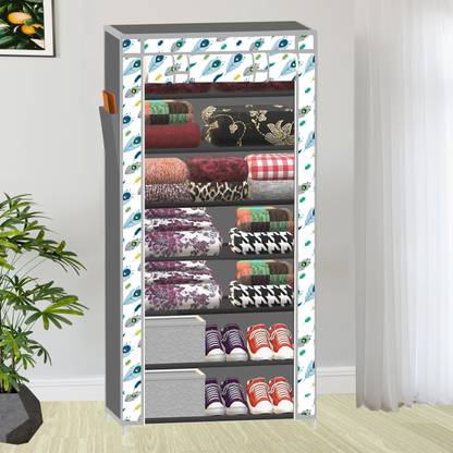 SB07 7 Layer Cloth Organizer with Cover PP Collapsible Wardrobe