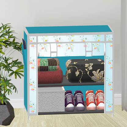 SB07 2 Layer Printed PP Collapsible Wardrobe